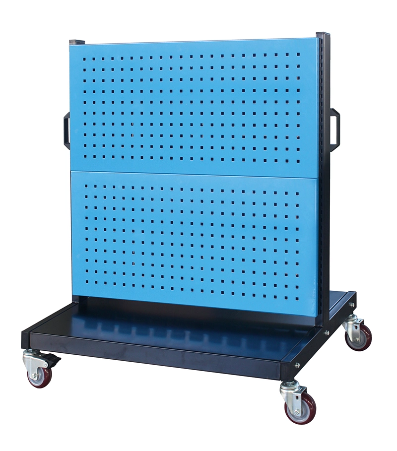 Medium Duty Garage Moveable Material Shelf with 4 Panels in Blue Color Light Duty Rack