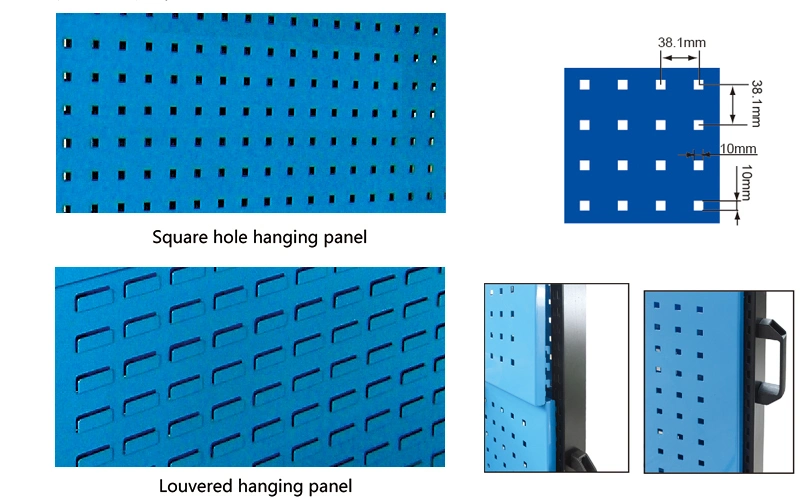 Medium Duty Garage Single Side Shelf with 3 Panel in Blue Colour Light Duty Rack