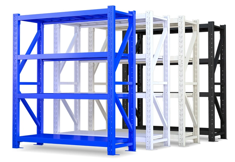 Customized Galvanized Shelves Steel Warehouse Rack Angle Shelf for Home/Kitchen/Bathroom