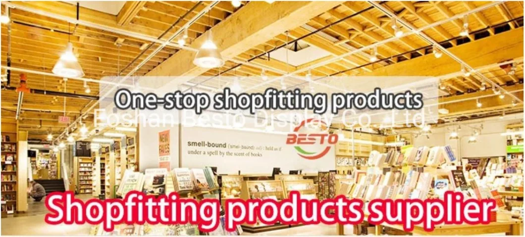 6mm Thick Supermarket Decoration &amp; Display Shop Slatwall Retail Shopfitting China Factory Display for Shoes Holder