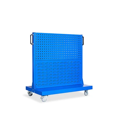 Workshop Hardware Product Display Racks Square Hole Louver Tools Display Rack Shelf with 2 Board