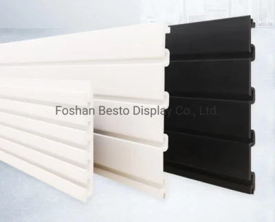 Heavy Duty Plastic/PVC Slatwall Garage Organizer 8-Feet Display Wall by 4-Feet Section in White / Black /Grey