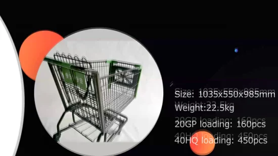 Grocery Store Supermarket Push Cart Shopping Trolley