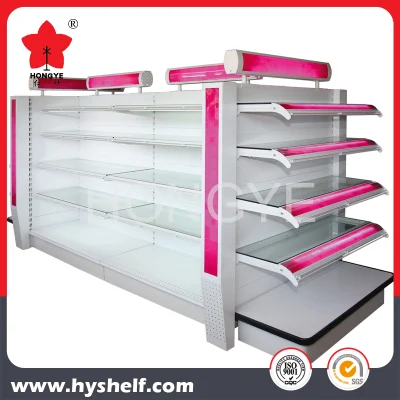 High Quality Cosmetic Display Gondola Shelving for Supermarket