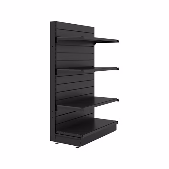 Customized Service Double Side Metal Central Island Design display Supermarket Shelves