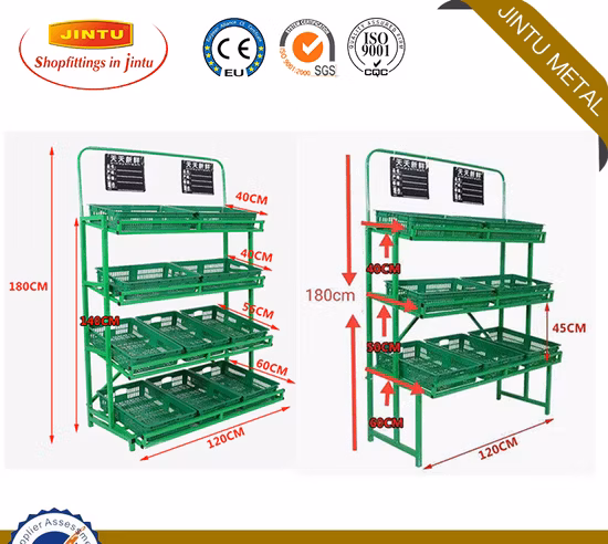 Dried Fruit Display Stand Fruit Rack Supermarket Fruit and Vegetable Display Rack