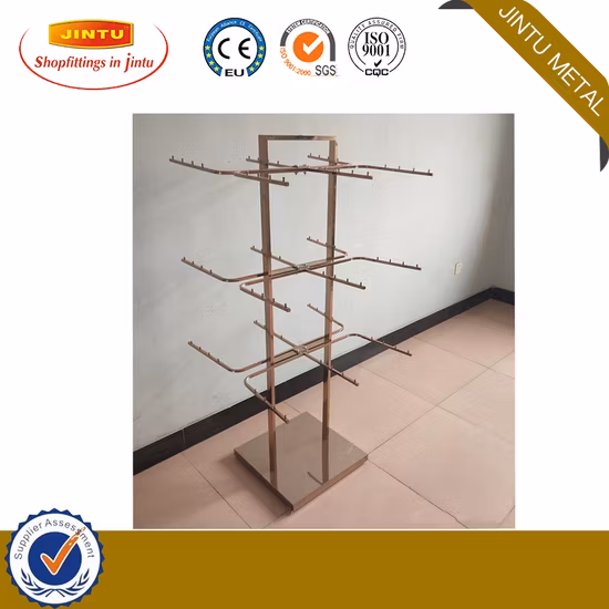 4 Way Clothing Display Rack for Modern Shop Display