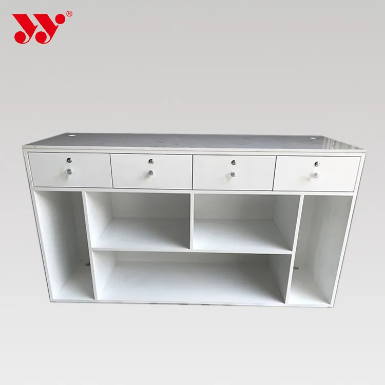 White Oak Marble Checkout Counter for Garment Shop Convenient Shop Supermarket